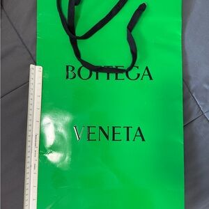 Bottega Veneta Green Luxury Shopping Bag